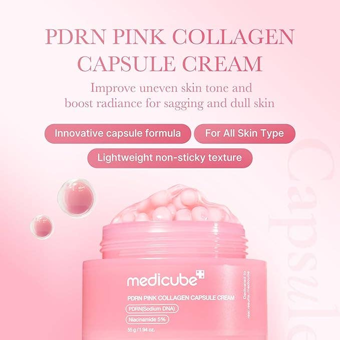 MEDICUBE Salmon DNA PDRN Pink Collagen Capsule Cream 55g 1.94 oz