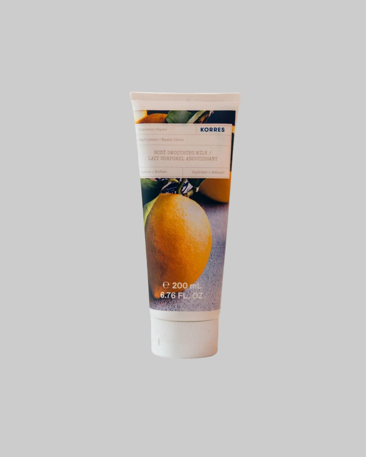 Korres | Body Smoothing Milk | Basil Lemon | 200ml