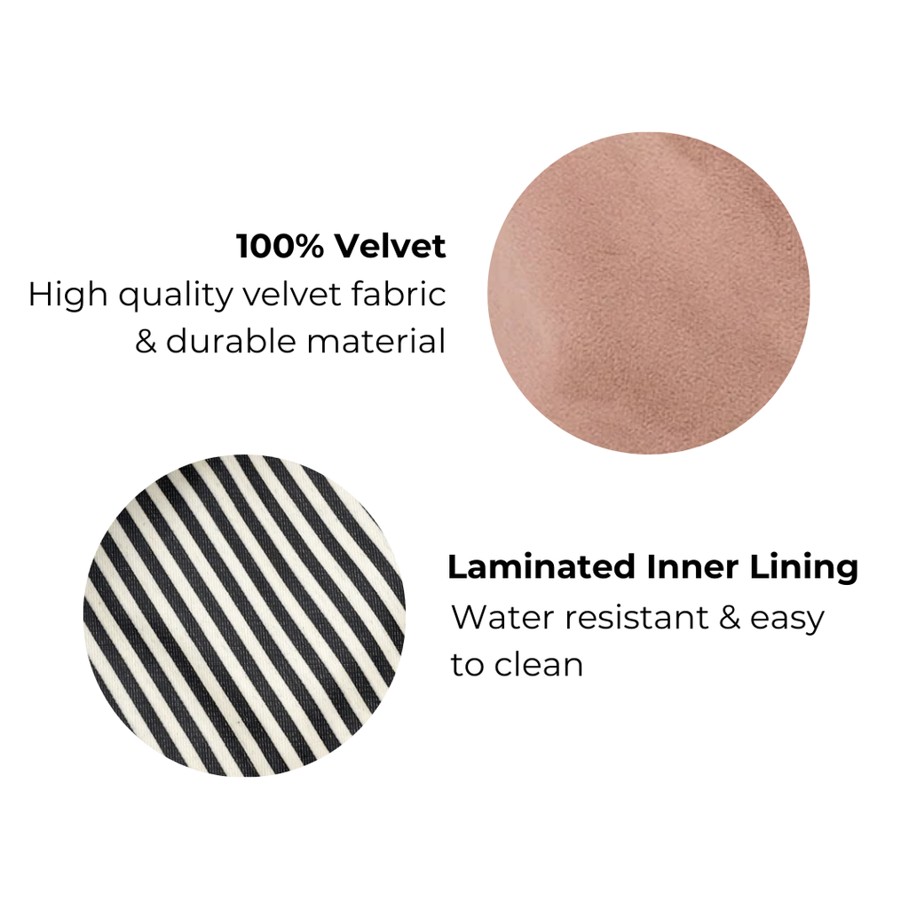 Accordion Box Makeup & Toiletry, Pink Velvet