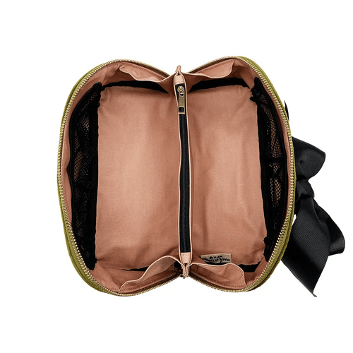 Bag-All | Makeup & Toiletry Bag | Accordion Green Velvet