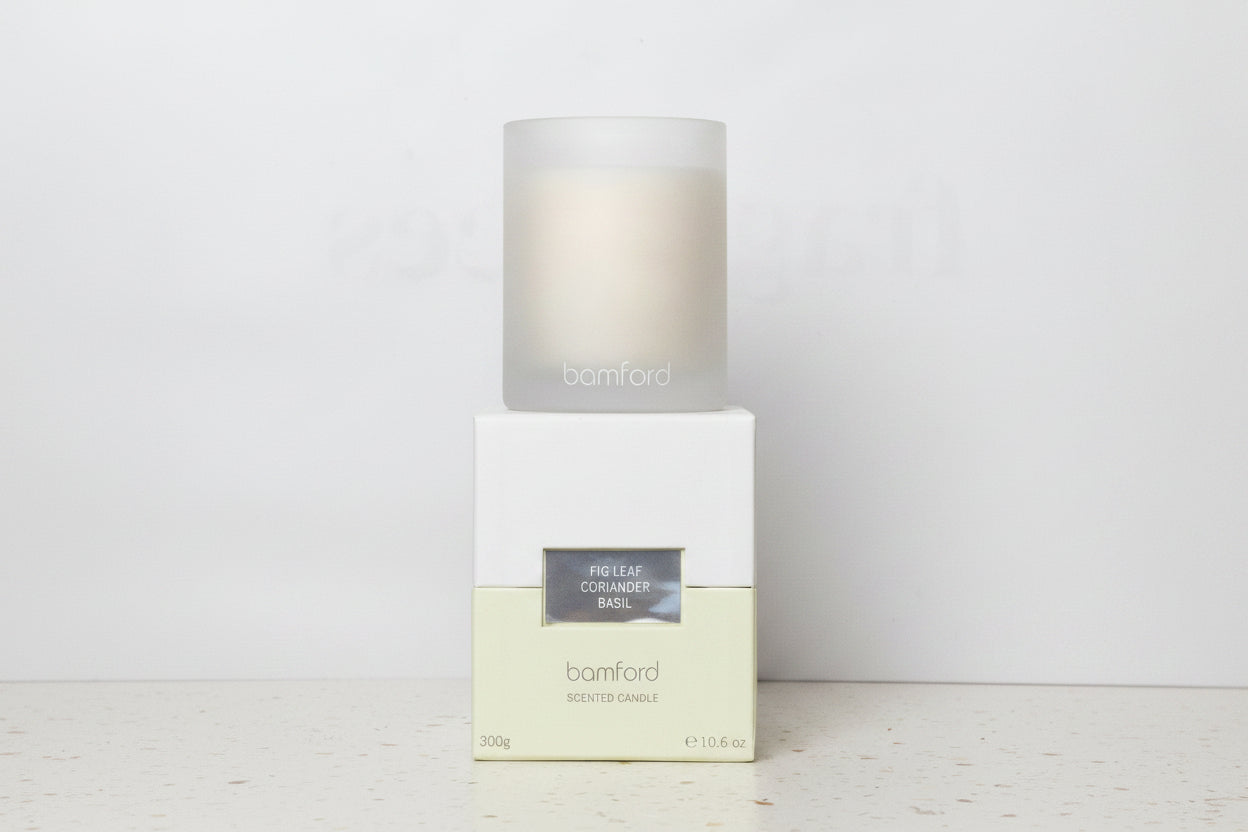 Bamford | Candle | 2 Wick Fig Leaf Coriander Basil