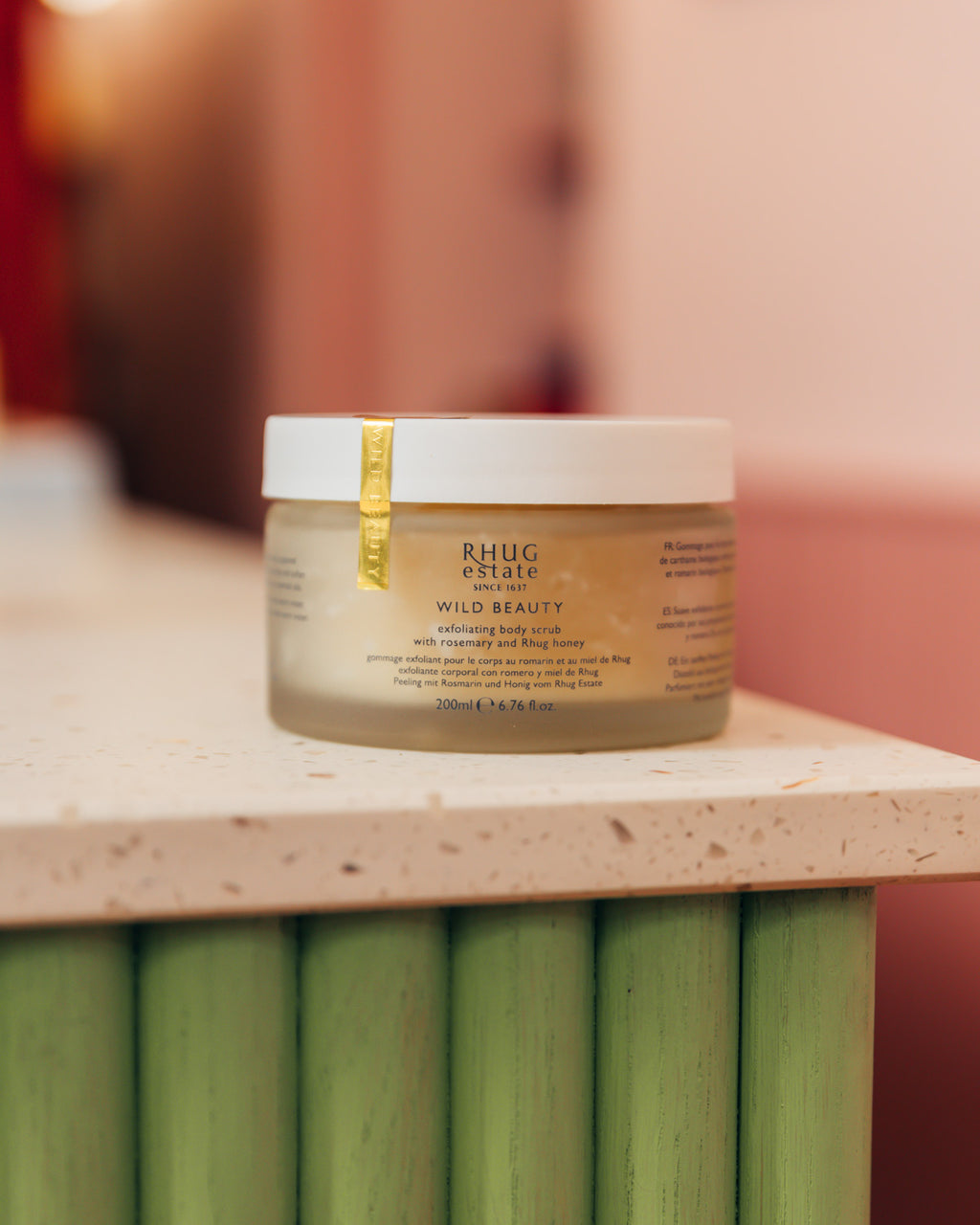 Exfoliating Body Scrub with Rosemary and Rhug Honey
