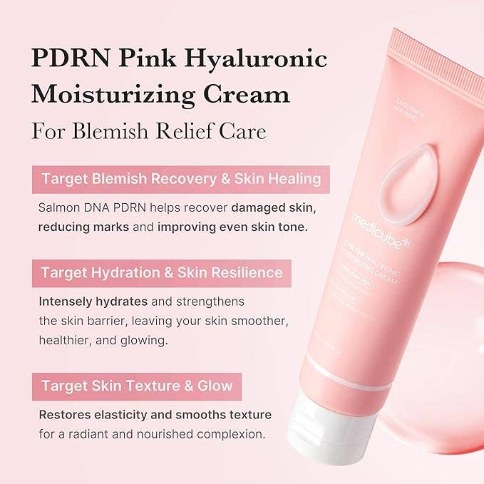 MEDICUBE Salmon DNA PDRN Pink Hyaluronic Moisturizing Cream 50ml / 1.69 fl.oz.