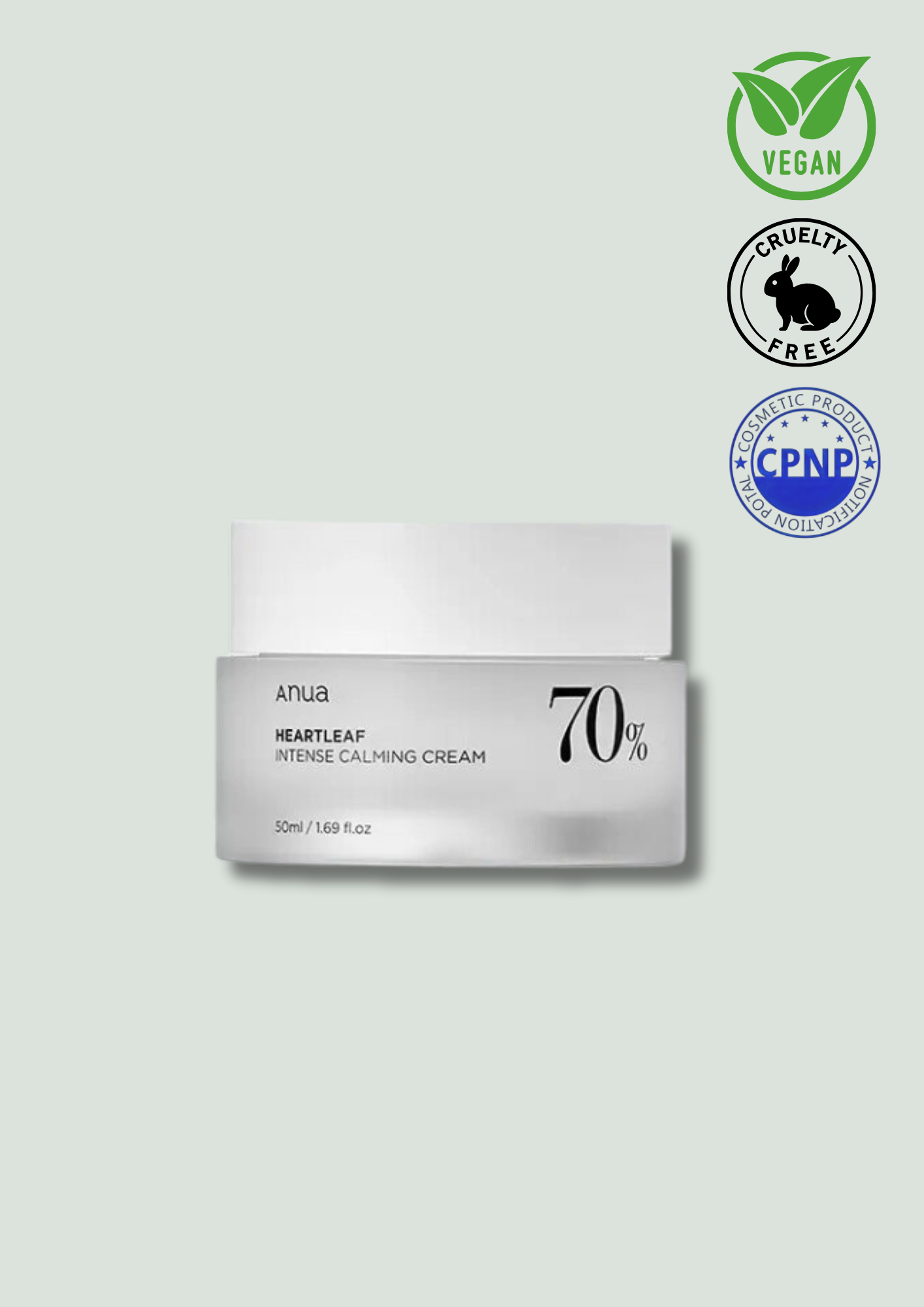 ANUA - Heartleaf 70% Intense Calming Cream 50ml