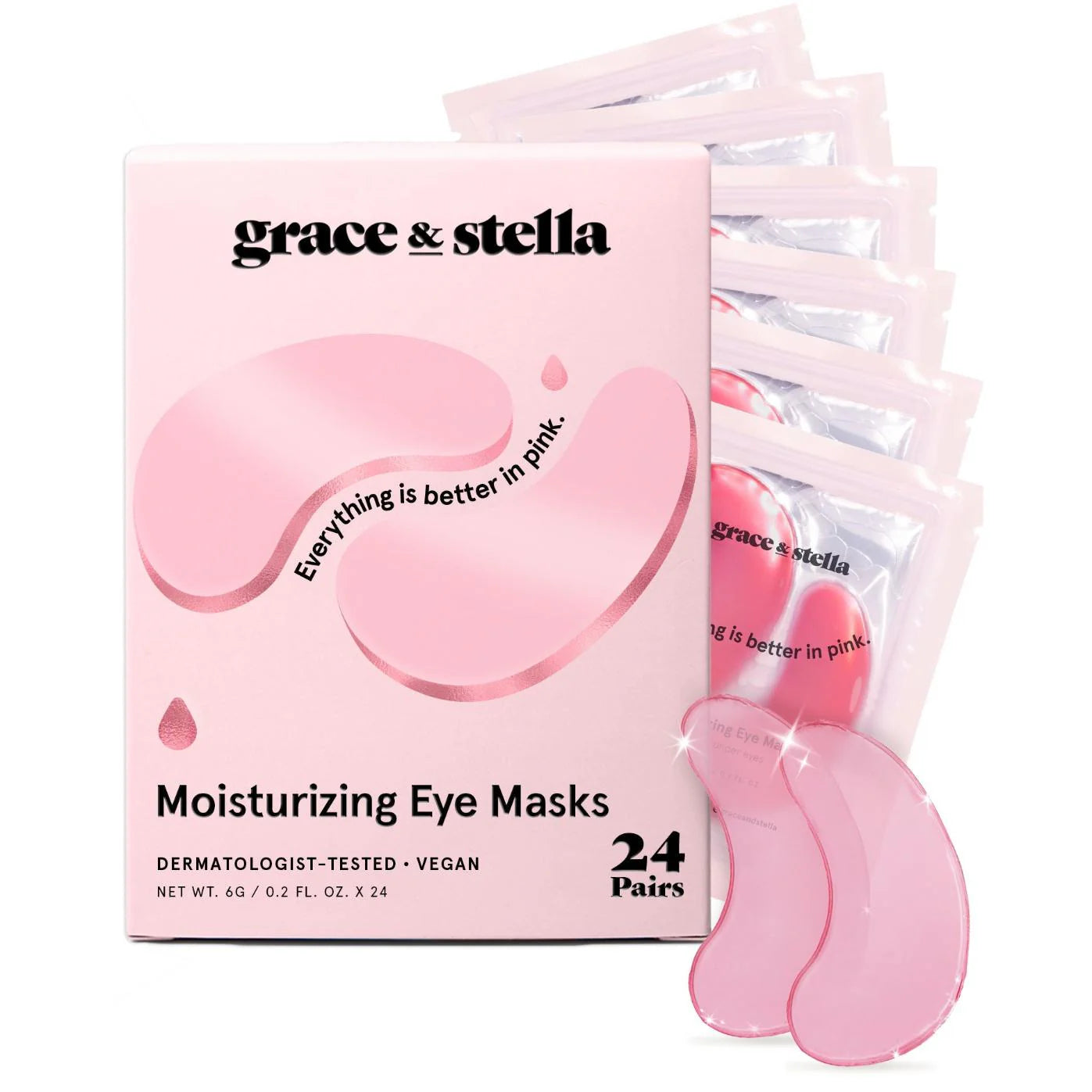 grace & stella | Mosisturizing Eye Masks | 24 pairs